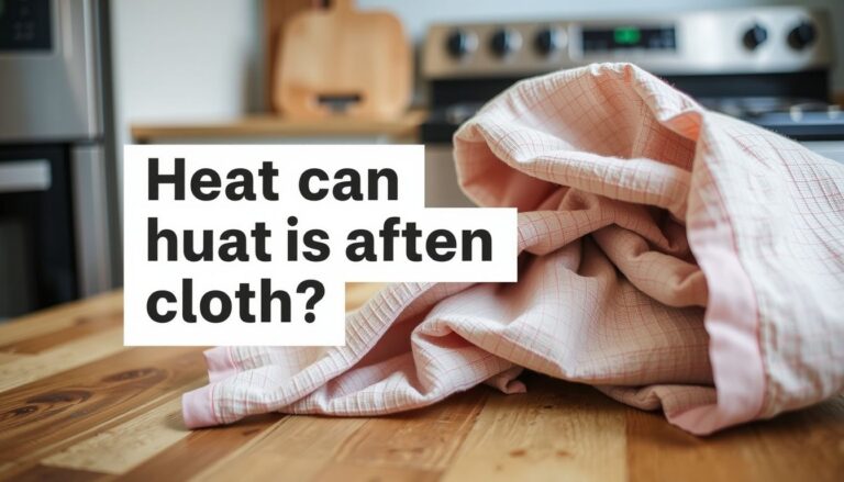 how much heat can kitchen cloth withstand